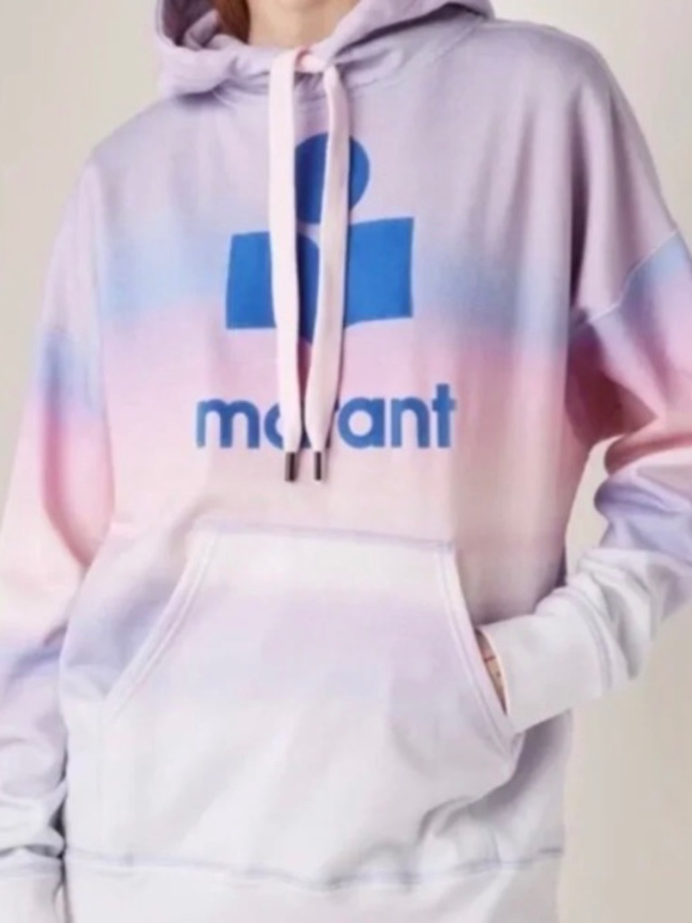 Isabel Marant Tie-dye logo hoodie size 42